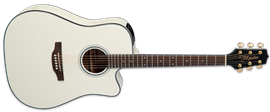 Takamine GD35CE Pearl White 6-String Acoustic Electric Guitar